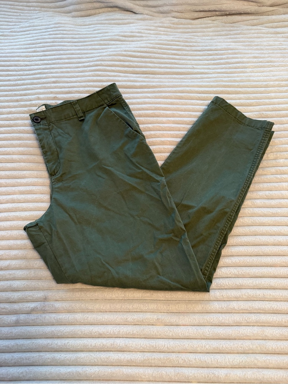 GAP Womens Dark Olive Green Chinos